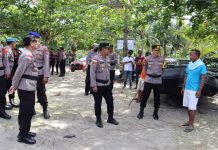 Polres Bintan Bersama TNI Kompak Patroli Tempat Wisata Pantai Trikora