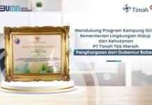 Desa Air Limau bersama PT Timah Tbk Raih Penghargaan Madya dalam Program Kampung Iklim Kementerian Lingkungan Hidup dan Kehutanan