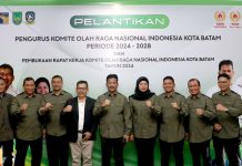 Pelantikan KONI Batam: Sektor Olahraga Harus Ditingkatkan Demi Meningkatkan Wisatawan ke Batam