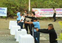 Polres Bintan Gelar Lomba Menembak pada Peringatan Hari Bhayangkara ke-78