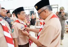 Jefridin Resmi Lantik Kepengurusan Ranting Gerakan Pramuka Belakangpadang