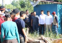 Muhammad Rudi Tinjau Langsung Lokasi Pemasangan Mini Booster Areal Perumahan Putra Jaya