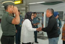 Plt Gubernur Marlin bersama Forkopimda Jemput Kedatangan Pangkogabwilhan I Laksamana Madya TNI Rachmad Jayadi