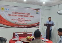 Jaga Keamanan Infrastruktur Kelistrikan, PLN Batam dan Ditpamobvit Polda Kepri Tandatangani Pedoman Kerja Teknis