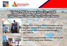 INFOGRAFIS Update PSN Rempang Eco-City: 33 KK Telah Tempati Rumah Baru Tanjung Banun
