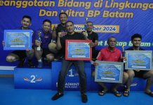 Pertandingan Badminton Antar Pegawai BP Batam Sukses Digelar