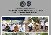 Dukung Asta Cita Presiden, Lapas Labuhan Ruku Serahkan Alat Mesin Pertanian dan Tanaman Pohon Kelapa