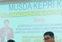 Musda II, Gusmanedy Sibagariang Terpilih Ketua DPD PJS Provinsi Kepri
