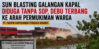 Aktivitas Sandblasting di Galangan Kapal Batam PT Pasifik Karyasindo Perkasa Diduga Tanpa Pengendalian Debu Memadai