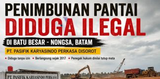 Penimbunan Pantai di Nongsa Berlangsung Sejak 2017 Tanpa Kejelasan Izin, Dimana BP Batam