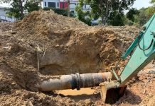 Pipa Air Muka Kuning Berdiameter 800mm Selesai Diperbaiki, Suplai Dipulihkan Bertahap