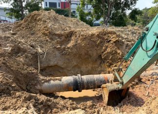 Pipa Air Muka Kuning Berdiameter 800mm Selesai Diperbaiki, Suplai Dipulihkan Bertahap