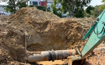 Pipa Air Muka Kuning Berdiameter 800mm Selesai Diperbaiki, Suplai Dipulihkan Bertahap